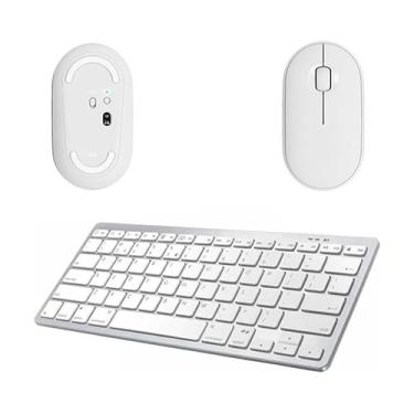 Imagem de BDNET, Teclado E Mouse Bluetooth Branco Para Macbook