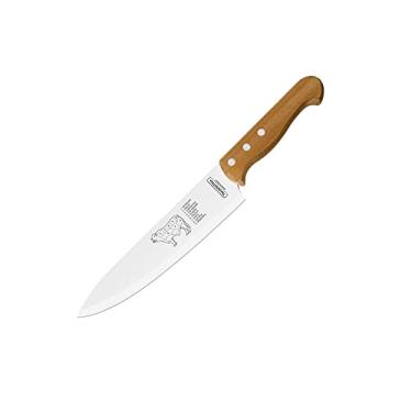 Imagem de Faca para Carne Tramontina Churrasco com Lâminas em Aço Inox e Cabo de Madeira Natural 8"