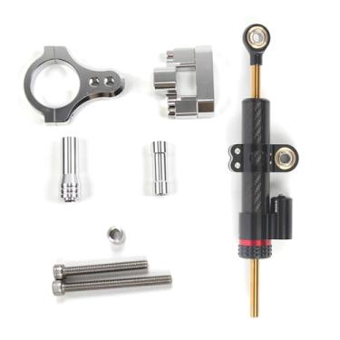 Imagem de Estabilizadores de amortecedor de direção com suporte para Yamaha YZF R3 MT03 2015-2017, controle de segurança de peças de acessórios de motocicleta