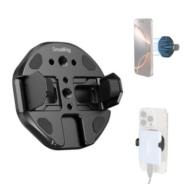 Imagem de SMALLRIG Suporte magnético SSD para celular SSD com Magsafe, 45-70 mm (1,77''-2,76'' Wide Clamping, 1/10.2 cm-20 Threads e Cold Shoe, para Samsung T3/T5, para SanDisk, para Crucial, para iPhone - 5157