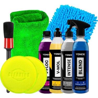 Imagem de Kit Estética Automotiva Shampoo V-Mol V-Floc Intense Blend Spray 500ml Vonixx e Acessórios Karbox