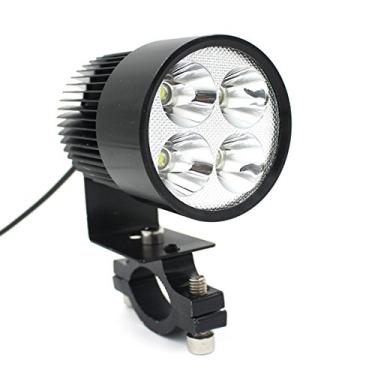 Imagem de LEORX 12V-85V 20W Motocicleta E-bike LED Farol Lâmpada Acessórios Carro (Preto)