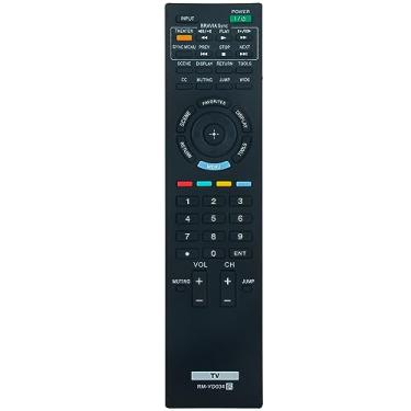 Imagem de Controle remoto de substituição RM-YD034 compatível com Sony TV KDL-32EX600 KDL-55EX500 KDL-40EX501 KDL-32EX501 KDL-55EX501 KDL-60EX500 KDL-32EX500 KDL-40EX500 KDL-46EX600 KDL-40EX600 KDL-40EX600 00