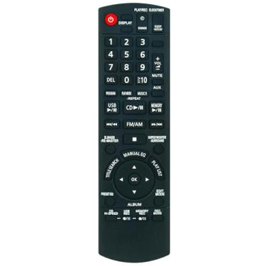 Imagem de Controle remoto de substituição N2QAYB000503 Commander compatível com Panasonic SC-AKX50 SCAKX50 SC-AKX70 SCAKX70 CD Stereo System