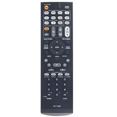 Imagem de Novo controle remoto de substituição RC-736M adequado para Onkyo Home Theater System HT-R570 HT-S5200 HT-S5200B HTP-570 SKF-570 LSKF-570R SKC-570 SKR-570 LSKR-570R SKB-570 LSKB-570 RSKB-570 W-570