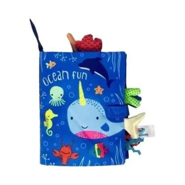 Imagem de Livro de Pano Interativo para Bebês (0-36 Meses) - Com Som, Chocalho e