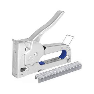 Imagem de Grampeador Tapeceiro Manual 4 A 8mm Com Grampos Profissional - grepar