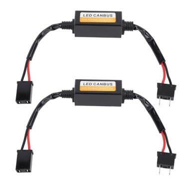 Imagem de 2PCS H7 Decodificador do Farol de LED, Plugue de água e Reproduzir Decodificador de Erro Anti Flicker Canbus, Instalação Fácil Com Conectores AMP, Material de Cobre ABS+PVC+