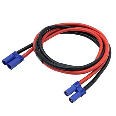 Imagem de EC5 Male to EC5 Female Adapter Extension Cable EC5 Extension 10AWG for RC Lipo Battery Emergency Start Power Plug Car FPV Drone Large Model Airplane (1M /3.3FT) Blue