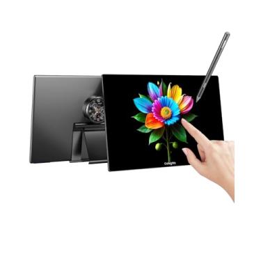 Imagem de Monitor portátil para Mac com tela sensível ao toque, Mini 13,3 polegadas, 2560 x 1600, monitor de computador pequeno para viagem para Apple/Laptop/Desktop/Macbook/Phone/Tablet/PS45/Switch/TV