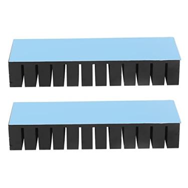 Imagem de Kit de Dissipador de Calor de Alumínio, Barbatanas de Resfriamento de Motor de Fluxo de Calor Com Fenda Set Radiator de 2pcs para eletrônicos. Tamanho Compacto Pequeno, Vários