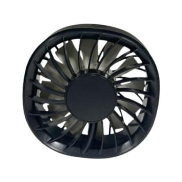 Imagem de WeiLaiKeQi Ventilador de carro para ventilação elétrica, circulador de ar, clipe de fácil instalação, versátil, 3 velocidades ajustáveis ​​para van, caminhão, Preto