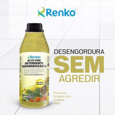 Imagem de Detergente Desengraxante Klyo Pine 1L Alta Concentração - Renko
