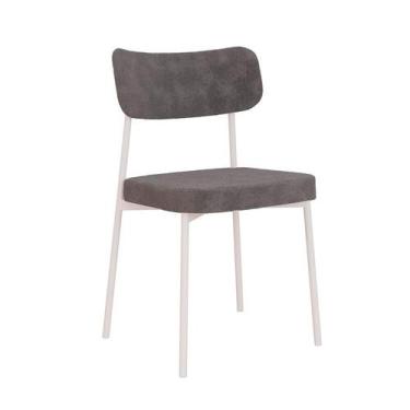 Imagem de Cadeira Mona Poliéster Cinza e Branca - Modern