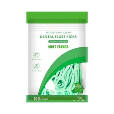 Imagem de Palitos De Fio Dental Ultrafinos Com Sabor De Menta 100 200 500 Unidad