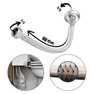 Imagem de Engate Mangueira Flexível - 60cm CasaGrande Mundial - Para Litoral - U