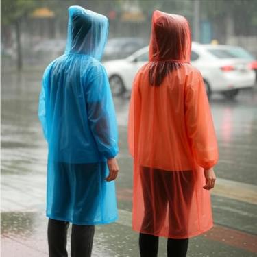 Imagem de Capa de Chuva Adulto com Capuz Impermeável Reutilizável Linha Premium M5 Armarinhos (Mulher)