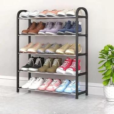 Imagem de Sapateira 4 5 Andares Desmontável Organizador De Tênis 8 Pares(5 andar aleatória,1pc)