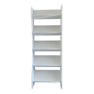 Imagem de Estante Expositor Organizador para Livros, Revistas, Quadros com 5 Prateleiras Branco Cód.307