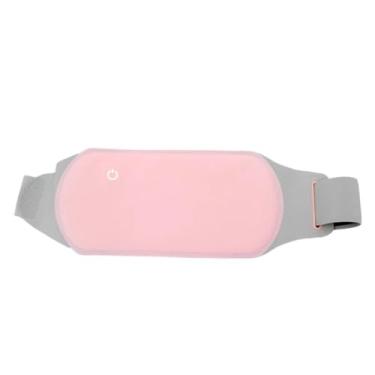 Imagem de Genérico Cinta Térmica Para Cólica Menstrual Alívio Dor Cinta Quente Almofada Massagem Alívio Menstrual Rosa Poliéster Único