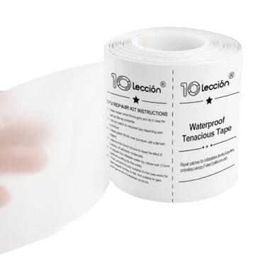 Imagem de Kit de reparo para piscina em TPU de 7,62 cm x 2,13 m para colchão de ar, piscina, casa de salto, tenda, lona, canopla, boias de piscina, tubos de ar e brinquedos infláveis