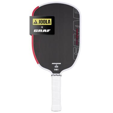 Imagem de JOOLA Graf Pro IV 16 mm Pickleball Paddle c/Sweet Spot estendido - Superfície de fibra de carbono aumenta a rotação e controle - Película SK para potência e maior ponto doce - Certificado UPA-A -