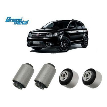 Imagem de Kit 4 Bucha Bandeja Balança Dianteira Freemont 2011 A 2017 - Grazzimet