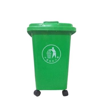 Imagem de Lixeira Verde Lata Lixo Multifuncional Espessa Para Áreas Externas Lata Lixo Industrial Comunitária Com Rodas Lixeiras Internas/externas(30L)