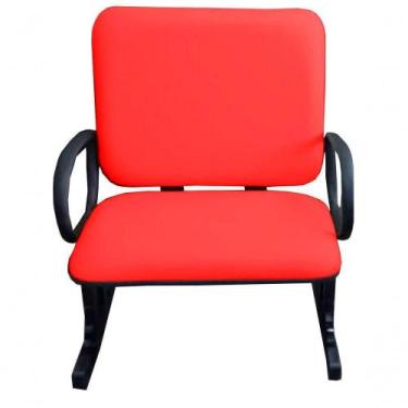 Imagem de Cadeira Para Escritório Para Obesos Até 250kg Vermelho - DESIGN OFFICE