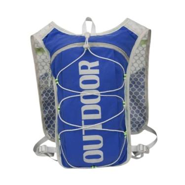 Imagem de menolana Mochila de hidratação, mochila de corrida, colete de hidratação, bolsa esportiva, de água para corrida, escalada, ciclismo, camping, Azul Escuro