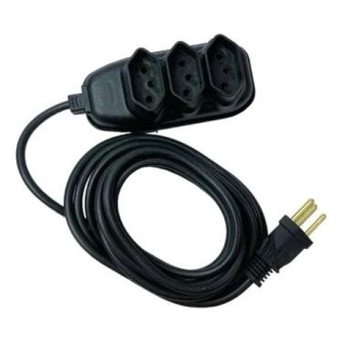 Imagem de Extensão Elétrica 3 Metros Lider 03111B 0,75mm² - MB BUGIGANGAS