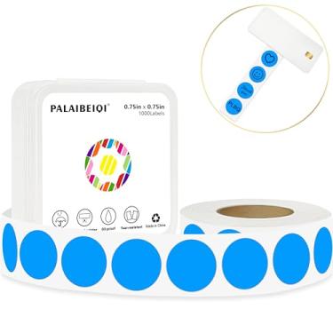 Imagem de PALAIBEIQI Adesivos de ponto de 0,75 polegadas, etiquetas adesivas redondas removíveis de 0,75 polegadas à prova d'água à prova de óleo para pré-escolares, artesanato, pequenas lojas de varejo