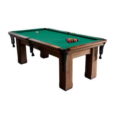 Imagem de Mesa de Sinuca/bilhar - 2,52x1,40 - Madeira maciça - Verde