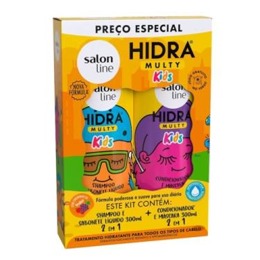 Imagem de Salon Line, Kit Shampoo e Condicionador Infantil, Hidra Multy, Vegano - Todos os Tipos de Cabelos, 300 ml cada