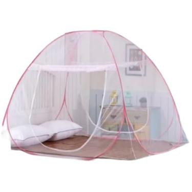 Imagem de Mosquiteiro Tenda Cama King Dobrável Pratico e portátil 1.5m*2.0m 1.8mX2.0m-Adequado para quartos e acampamentos ao ar livre(150X200 aleatório)