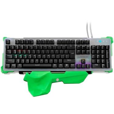 Imagem de Teclado gamer mecânico Warrior LED RGB Multilaser TC216