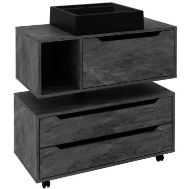 Imagem de Kit Balcão e Gabinete de Banheiro com Cuba Karina