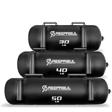 Imagem de SAEEPABUL Bolsas aquáticas para treino de 2,3 a 20,4 kg - Bolsa aquática Ultimate Core Water Weights - Portátil Estabilidade Fitness - Treinamento de Estabilidade, Core e Equilíbrio - Equipamento de
