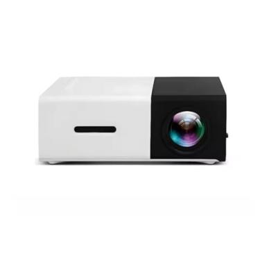 Imagem de YG300 Projetor LED Portátil Mini, HD, Múltiplas Interfaces, Compatível com HDMI e USB, Branco e Preto