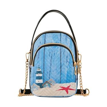 Imagem de Bolsas transversais bolsa tiracolo bolsa de peito casas de praia e bolsas de farol para mulheres na moda, multi