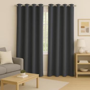 Imagem de Cortina 3,00 x 1,70m Tecido Oxford Grosso Para Quarto, Sala e Escritór