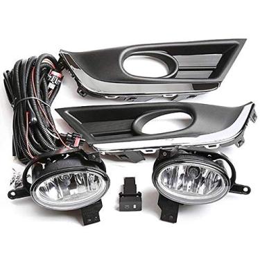 Imagem de UFRAME Kit de farol de neblina para Honda CR-V CRV CRV 2017 2018 2019 com molduras/fiação/interruptor/lâmpadas