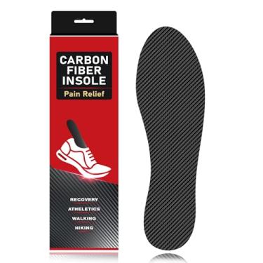 Imagem de FANCYWING Palmilha de fibra de carbono - 1 peça | Inserção de sapato de fibra de carbono rígida para recuperação, palmilha de fibra de carbono para dor nos pés, artrite, hálux rígido, bico de grama e