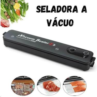 Imagem de Máquina Seladora Vácuo Para Alimentos Domésticos e Compactos Bivolt - 