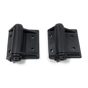 Imagem de Dobradiça de porta de alumínio Kiavetta para portão menor | polímero preto | autofechamento