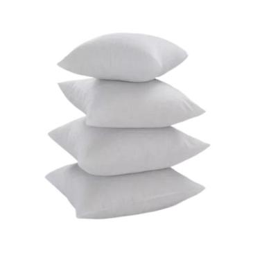 Imagem de Kit 4 Enchimentos De Almofadas 45x45cm 100% Fibra Siliconizada - ECO B