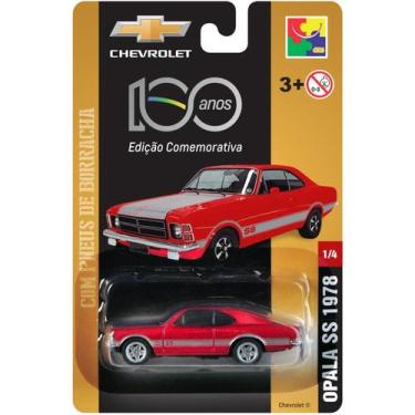 Imagem de Miniatura Chevrolet Opala 100 Anos Cks 1:64 Pneus De Borracha, Vermelh