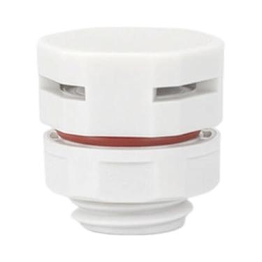 Imagem de KiBcsLic Válvula redutora de pressão de ventilação de ar com parafuso de respiro, nylon à prova d'água para gabinetes elétricos externos, à prova de poeira, Branco