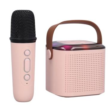 Imagem de Zhjvihx Mini Mini Karaoke Machine, DC 5V Machine de karaokê Portátil Fácil de Manter, Aprimore As Habilidades Vocais Com Microfone Sem Fio para Desempenho para Criança
