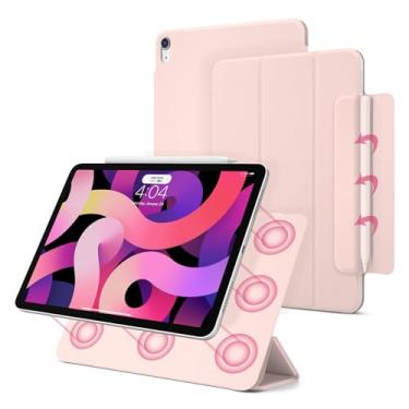 Imagem de Capa magnética para iPad Air 5/4, capa fina e inteligente para iPad Air 5ª/4ª geração de 10,9 polegadas, modelo 2022/2020, suporte com três dobras, hibernar/despertar automático, suporta carregamento